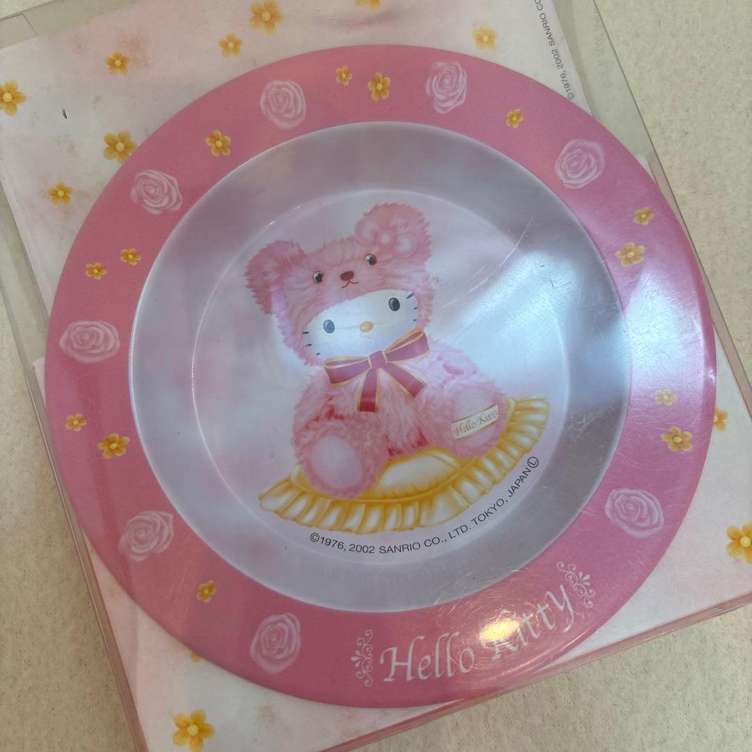 サンリオ レトロ♡キティちゃん 缶トレイ ピンククマ 着ぐるみキティ【激レア】