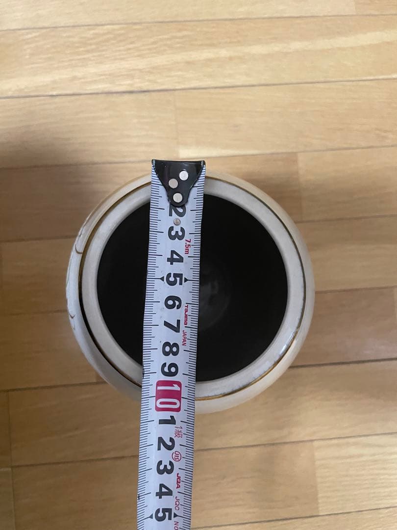 九谷焼 御花瓶 秀山窯造 花瓶 木箱付き 色絵 金彩 高さ約25cm