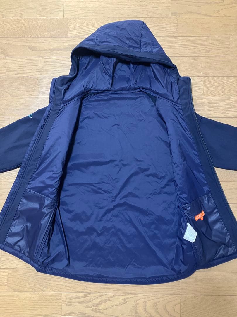 BEAMS GOLF フード付きダウンジャケット ネイビー