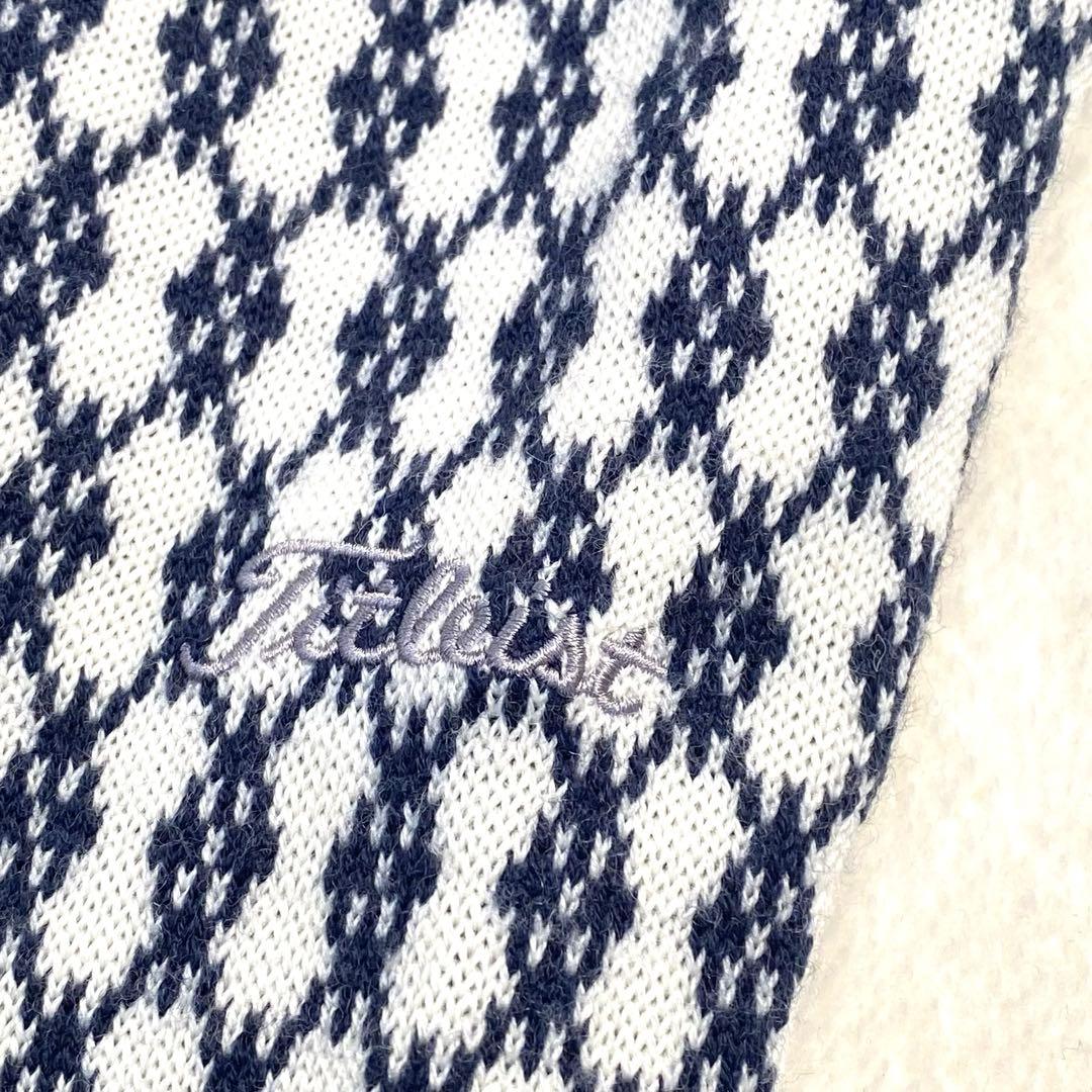 TITLEIST ✨良品✨ ニット ブルゾン ドライバーズニット アウター 刺繍