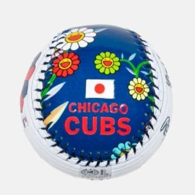 村上隆 MLB コラボ 東京シリーズ カブス レプリカボール 正規品 ②