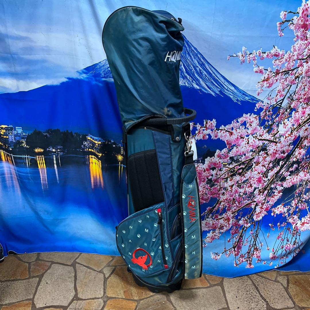 寶BY-1275HONMキャディバッグ 内径約22 重量約2.4kg スタンド式
