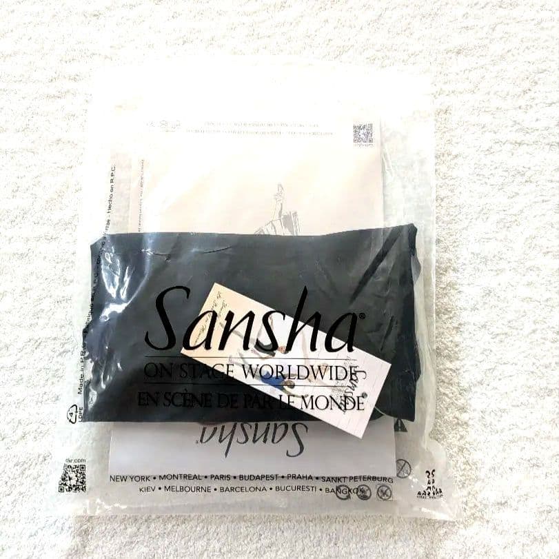 新品未使用⭐️サンシャ Sansha バレエレオタード（黒×ローズ）S〜Мサイズ