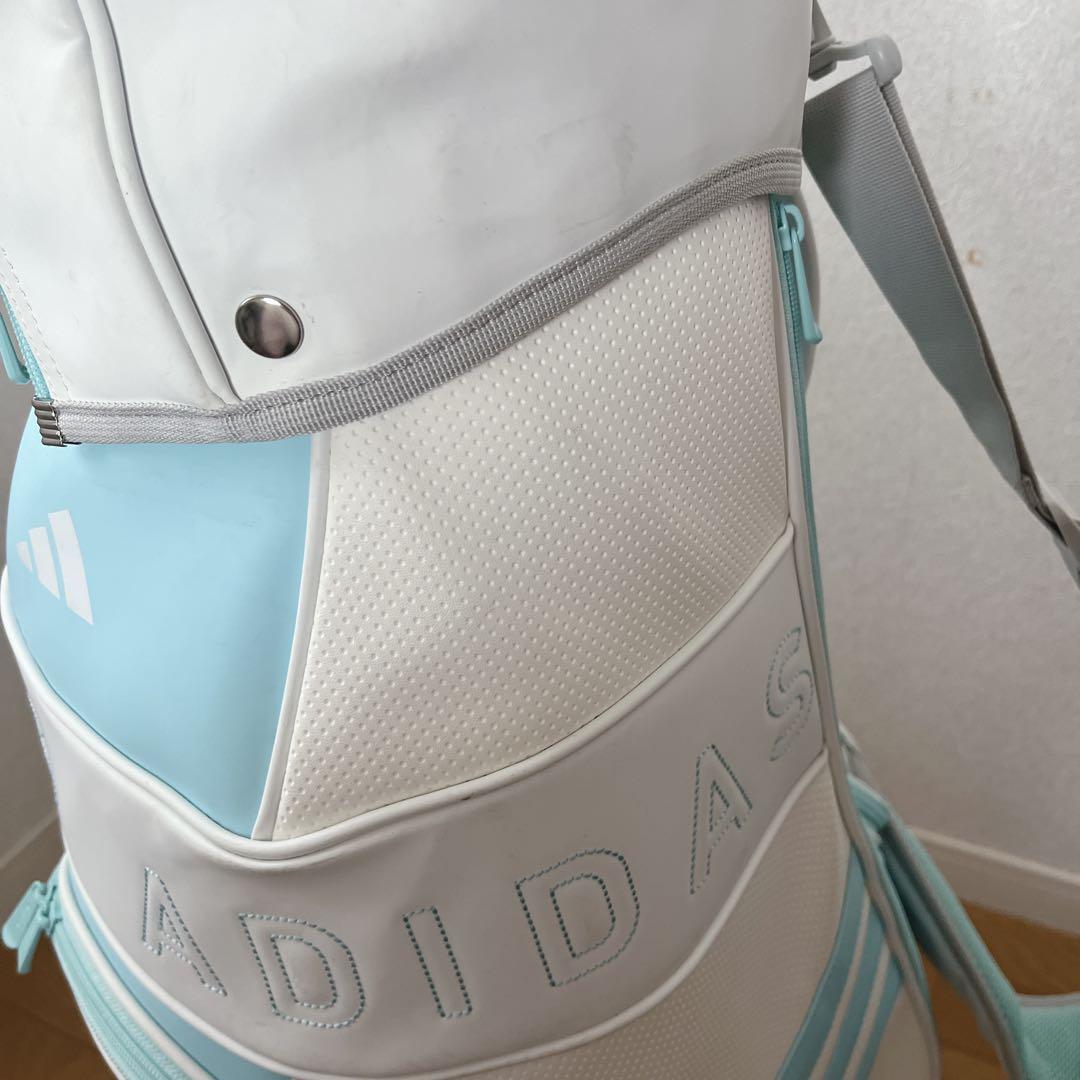 K102 adidas 軽量 スリーストライプ キャディバッグ