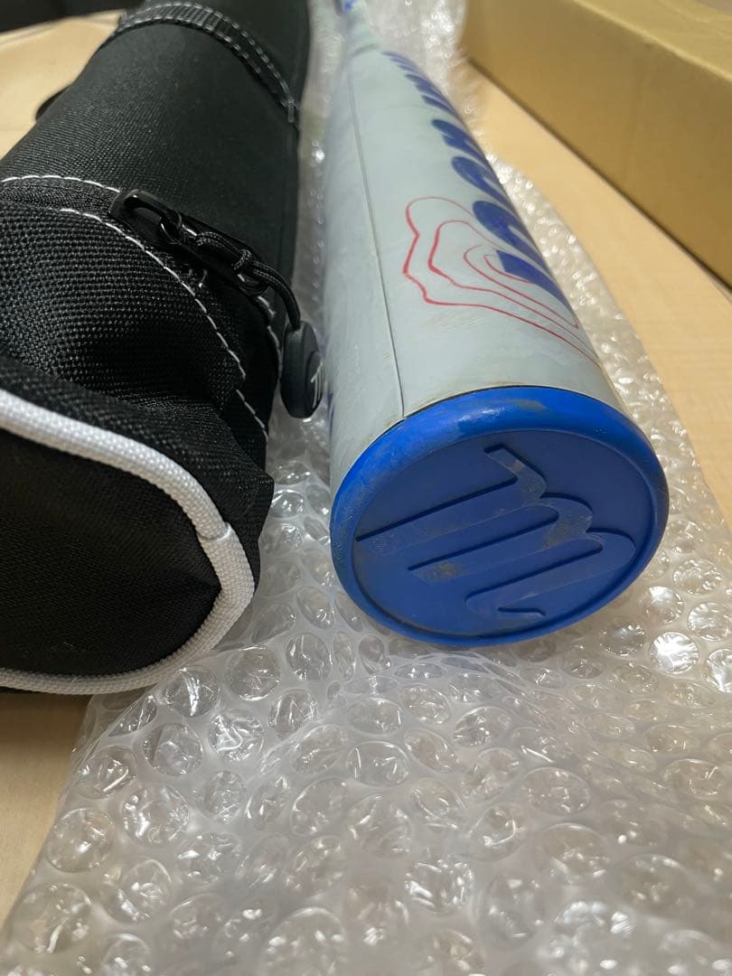 新品バットケース付き！！青ワニmarucciワニクラッシャー80cm良美品！