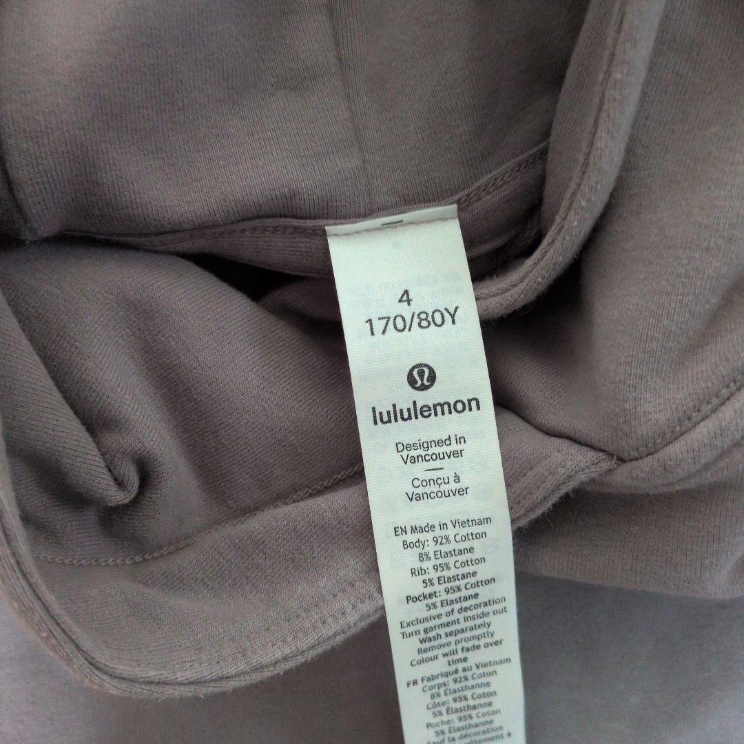 【美品】　lululemon　ウォッシュ加工 フーディ　パーカー