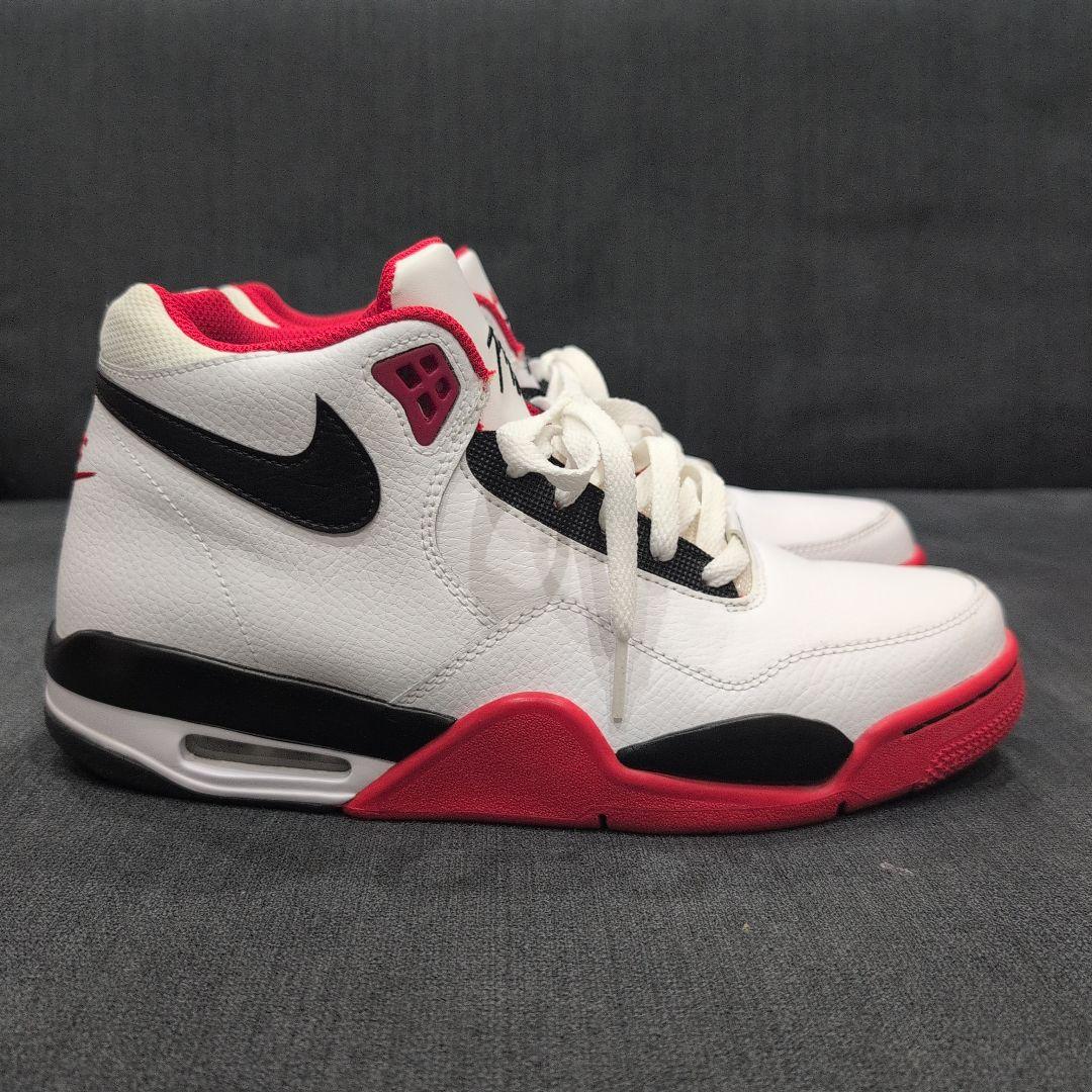 Nike Air Flight ハイカットシューズ ホワイト/レッド/ブラック