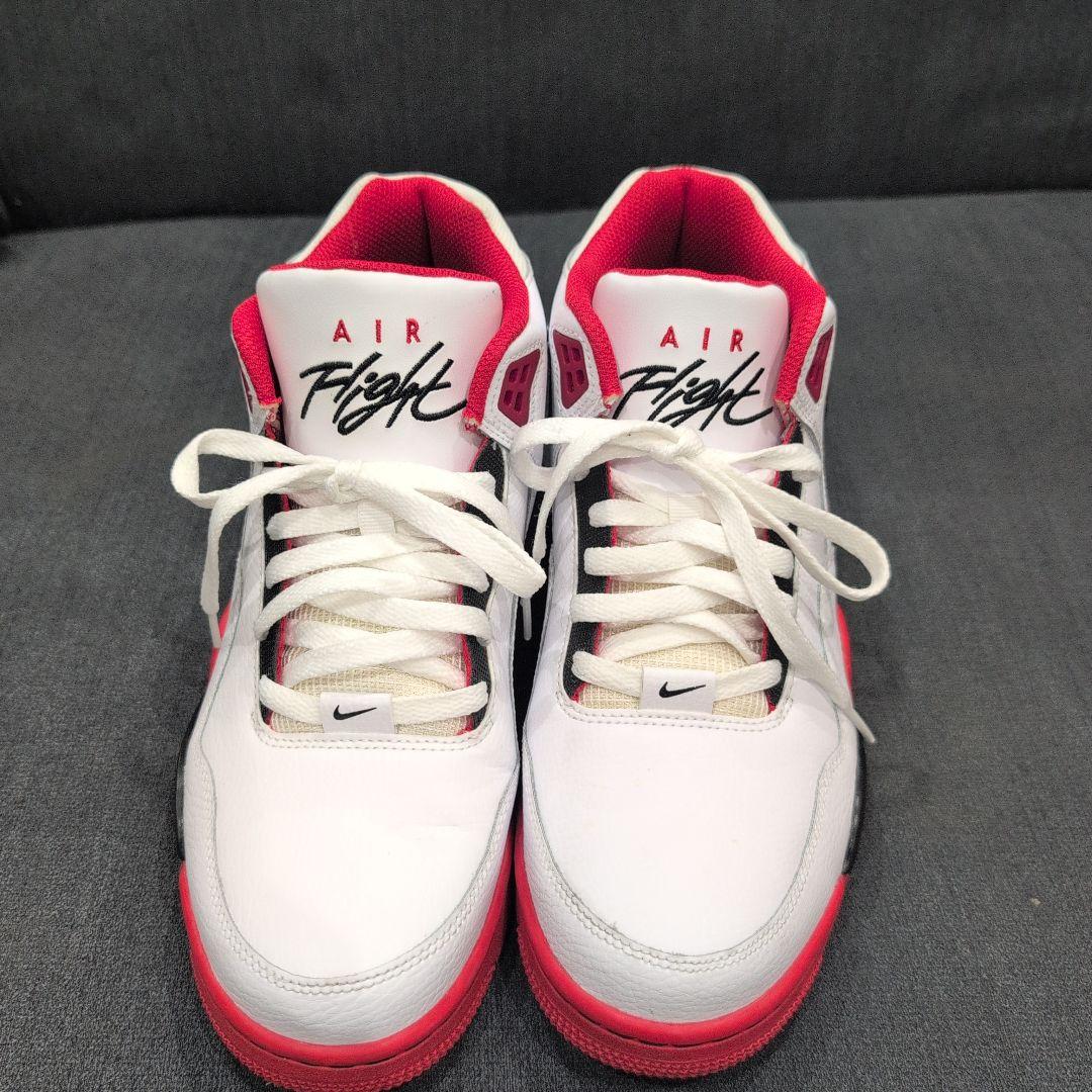 Nike Air Flight ハイカットシューズ ホワイト/レッド/ブラック