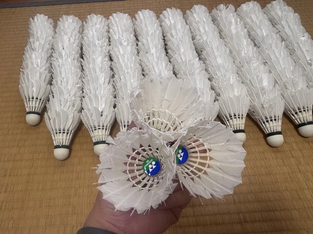 mihiko 使用済みバドミントンシャトル120個 ⑩と⑺