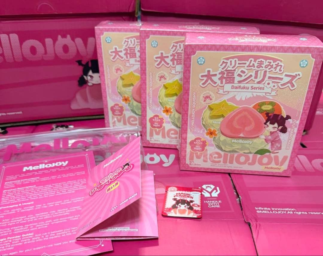 mellojoy クリームまみれ 大福シリーズ シュリンク付き 3個セット