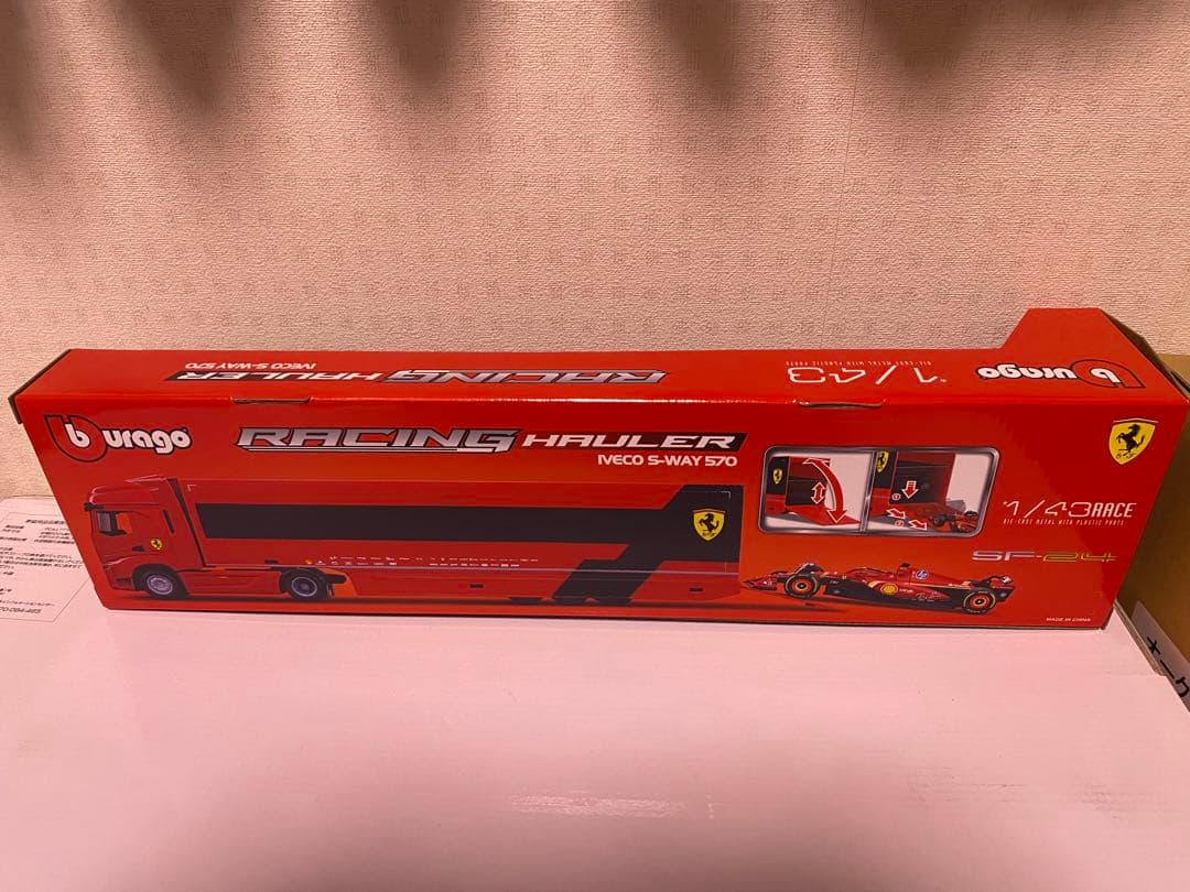 burago RACING HAULER IVECO フェラーリ SF-24
