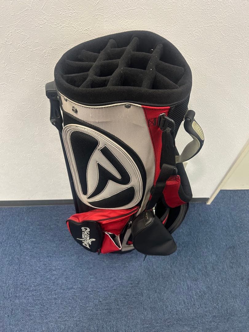 新春値下げ商品‼️ CHERVO ゴルフキャディバッグ 赤黒