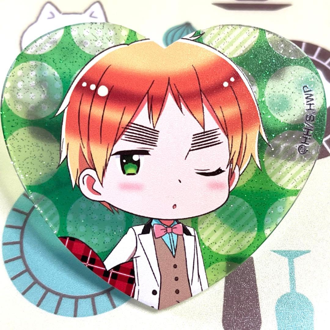 ヘタリアWorld☆Starsハート型ラメアクリルバッジ