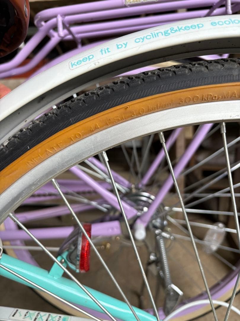 子供用自転車 ミントグリーン カゴ付き