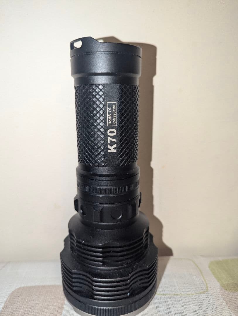 ACEBEAM K70 CREE XHP照射距離1300mフラッシュライト