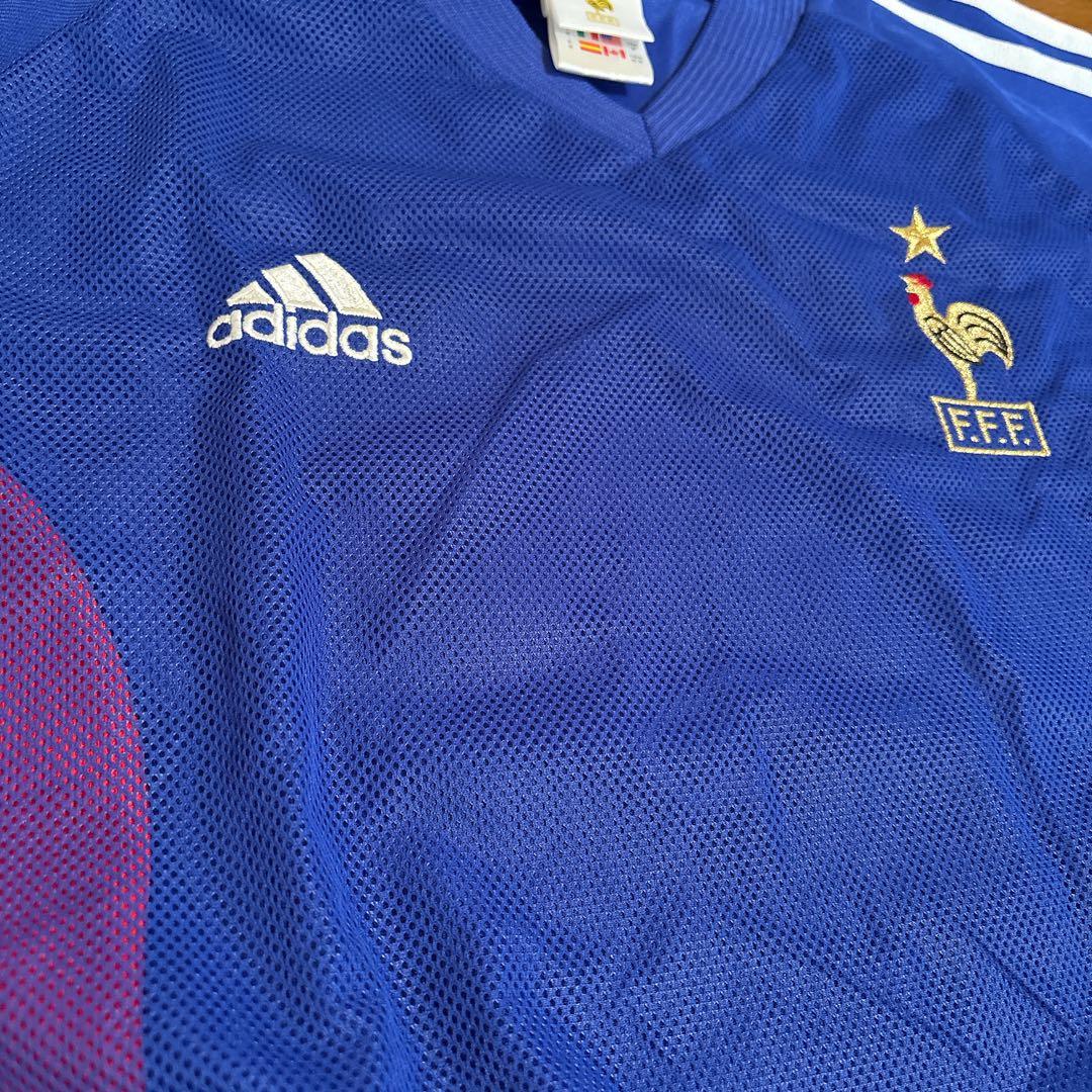 フランス代表　2002 サッカーw杯ホームユニフォーム　10ジダン O