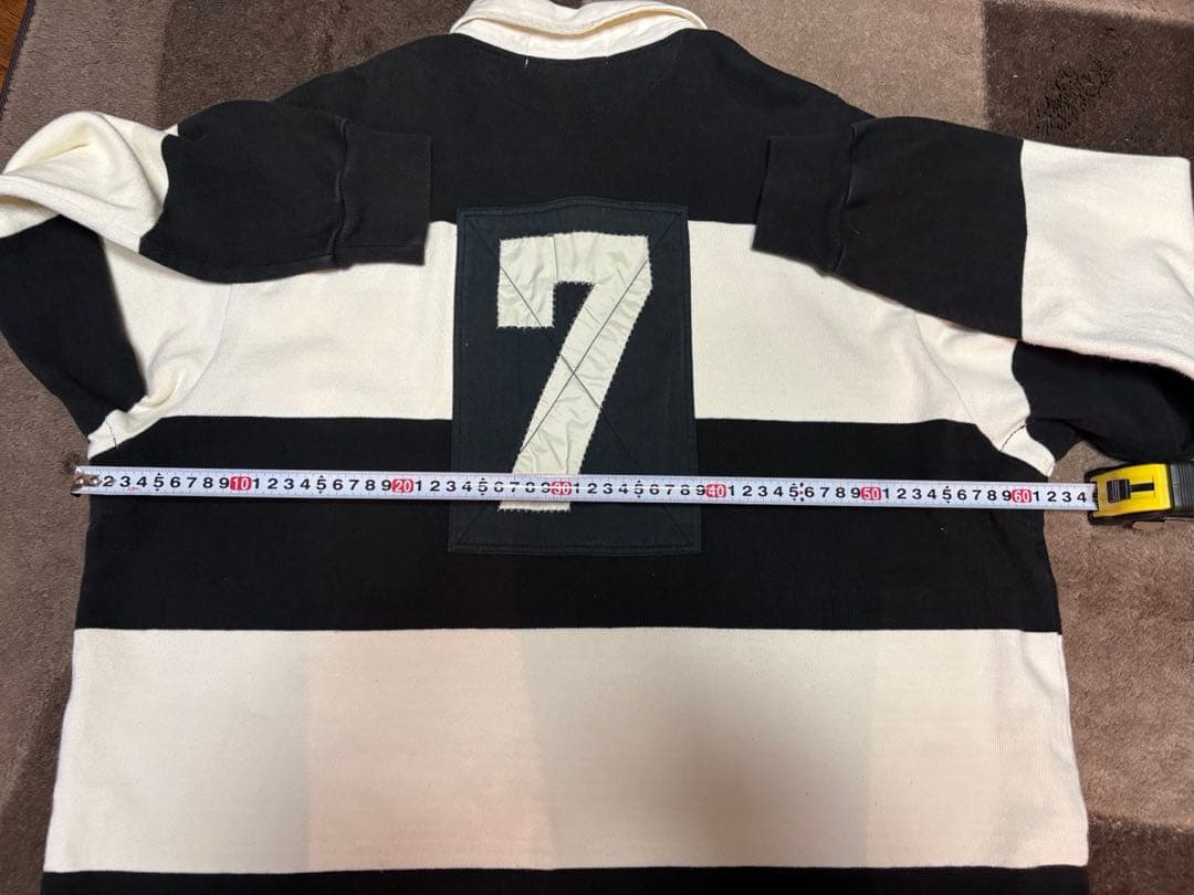 POLO SPORT ラガーシャツ XL ブラック/ホワイト