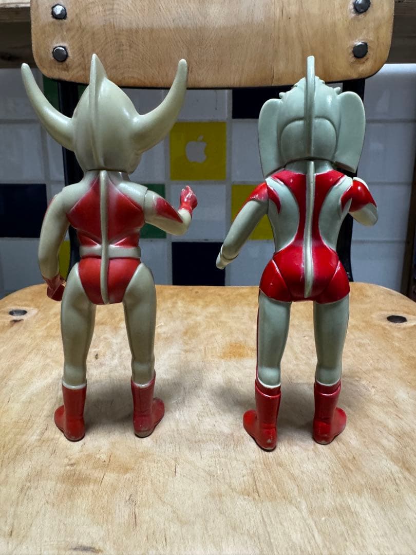 【当時物】ブルマァク ウルトラの父 ウルトラの母 ソフビ 昭和レトロ