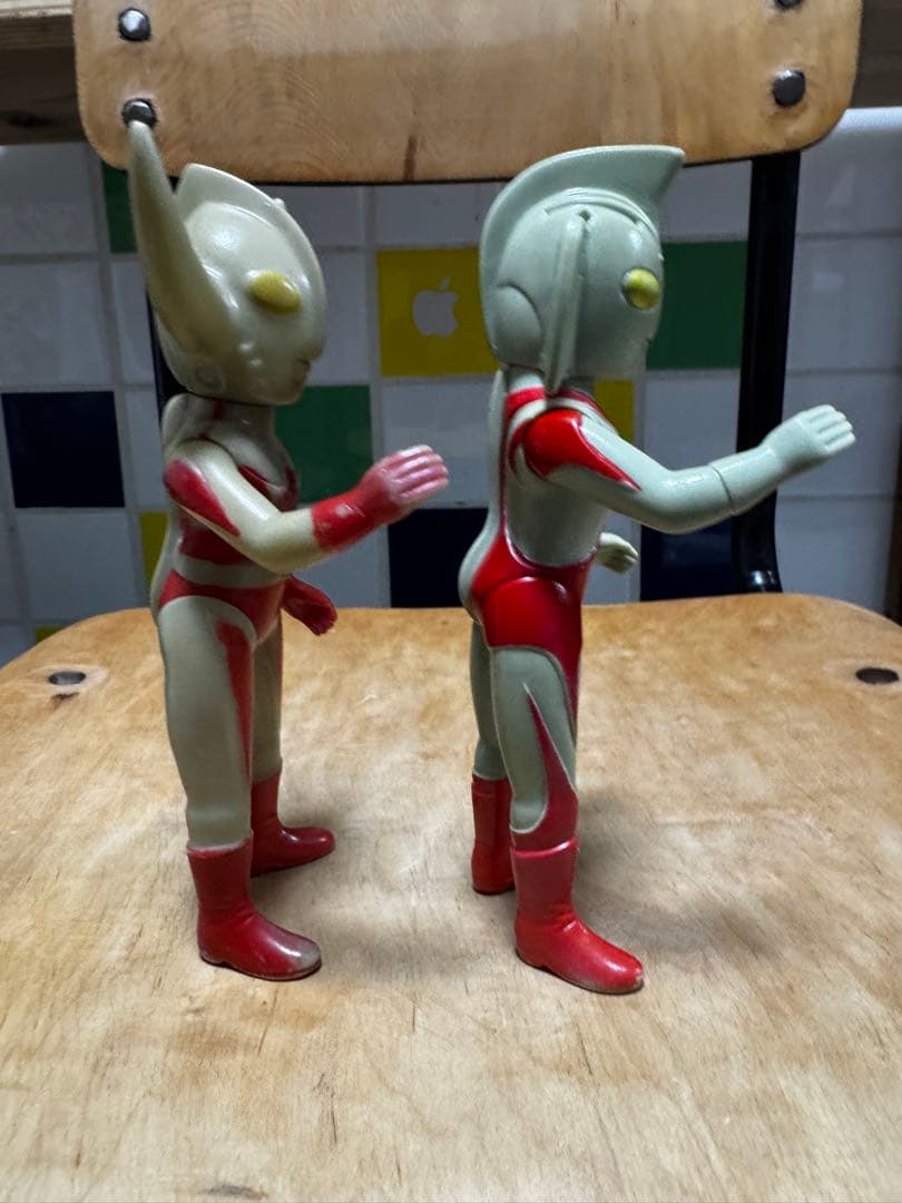 【当時物】ブルマァク ウルトラの父 ウルトラの母 ソフビ 昭和レトロ