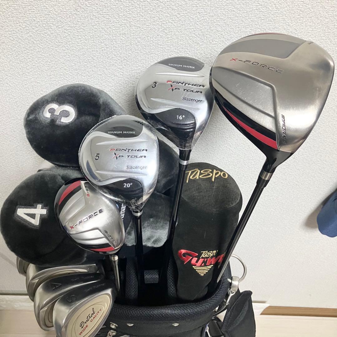 新品クラブ付/初心者オススメ❗️コースデビュー出来るクラブ13本揃ったゴルフセット