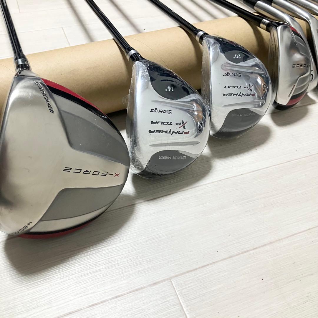 新品クラブ付/初心者オススメ❗️コースデビュー出来るクラブ13本揃ったゴルフセット