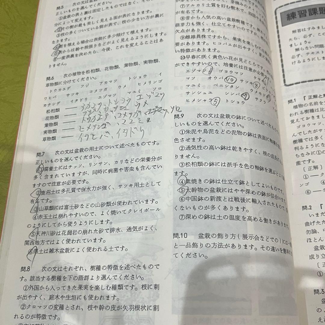 盆栽技能講座 テキスト4冊