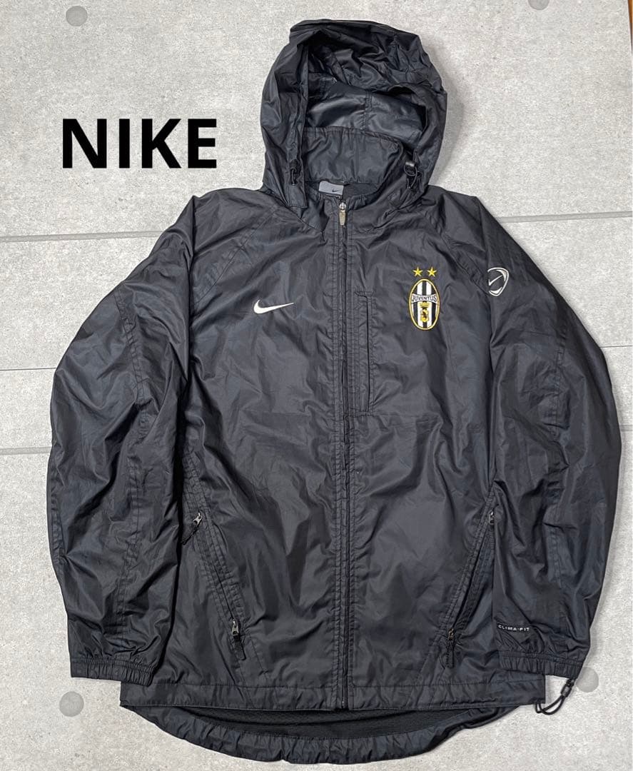 美品！NIKE ユベントス 00s ナイロンジャケット 黒 Sサイズ