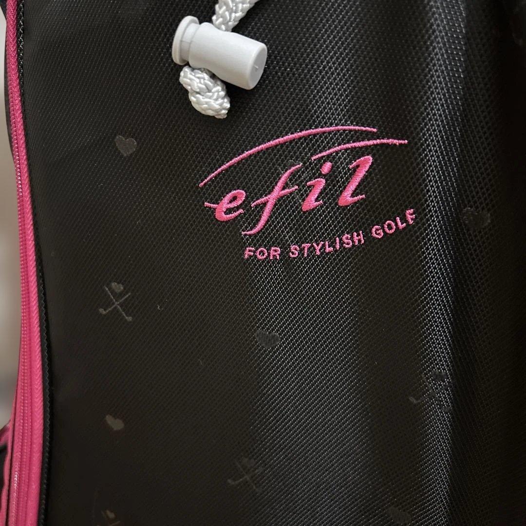 Mizuno efii ブラック/ピンク キャディバッグ
