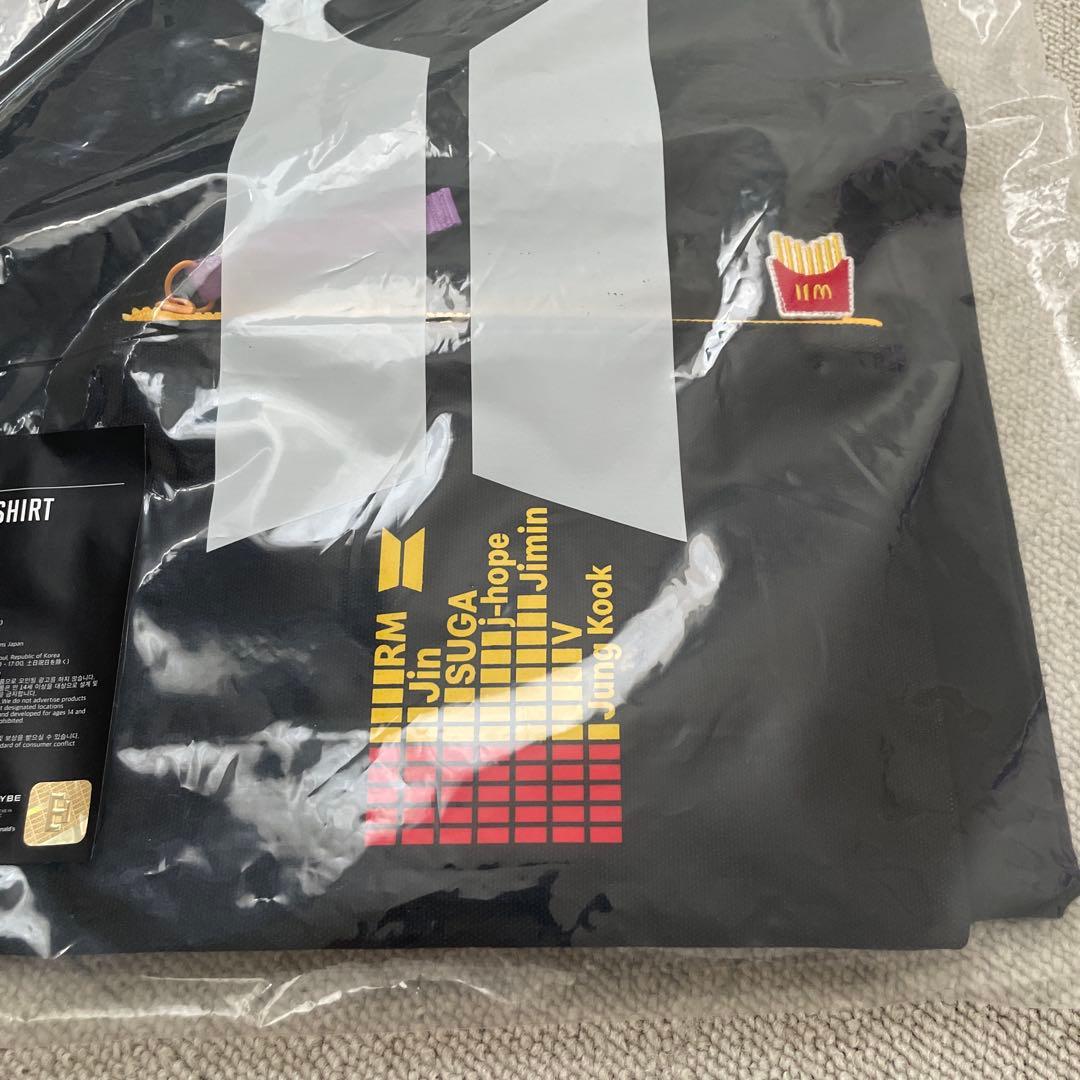 BTS マクドナルドロゴ Tシャツ Lサイズ&ポーチセット　黒