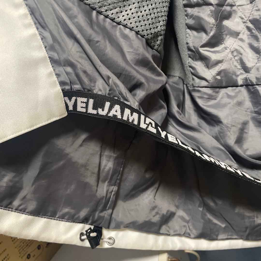 YELJAM 23-24 スノーボードウェア L 中綿 防水ラミネート ホワイト