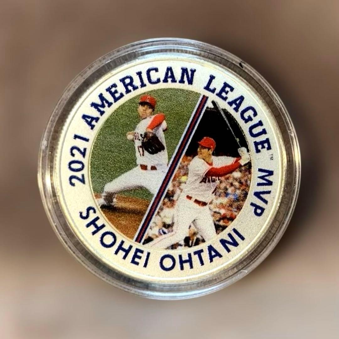 純銀　大谷翔平　2021　アメリカンリーグMVP記念メダル