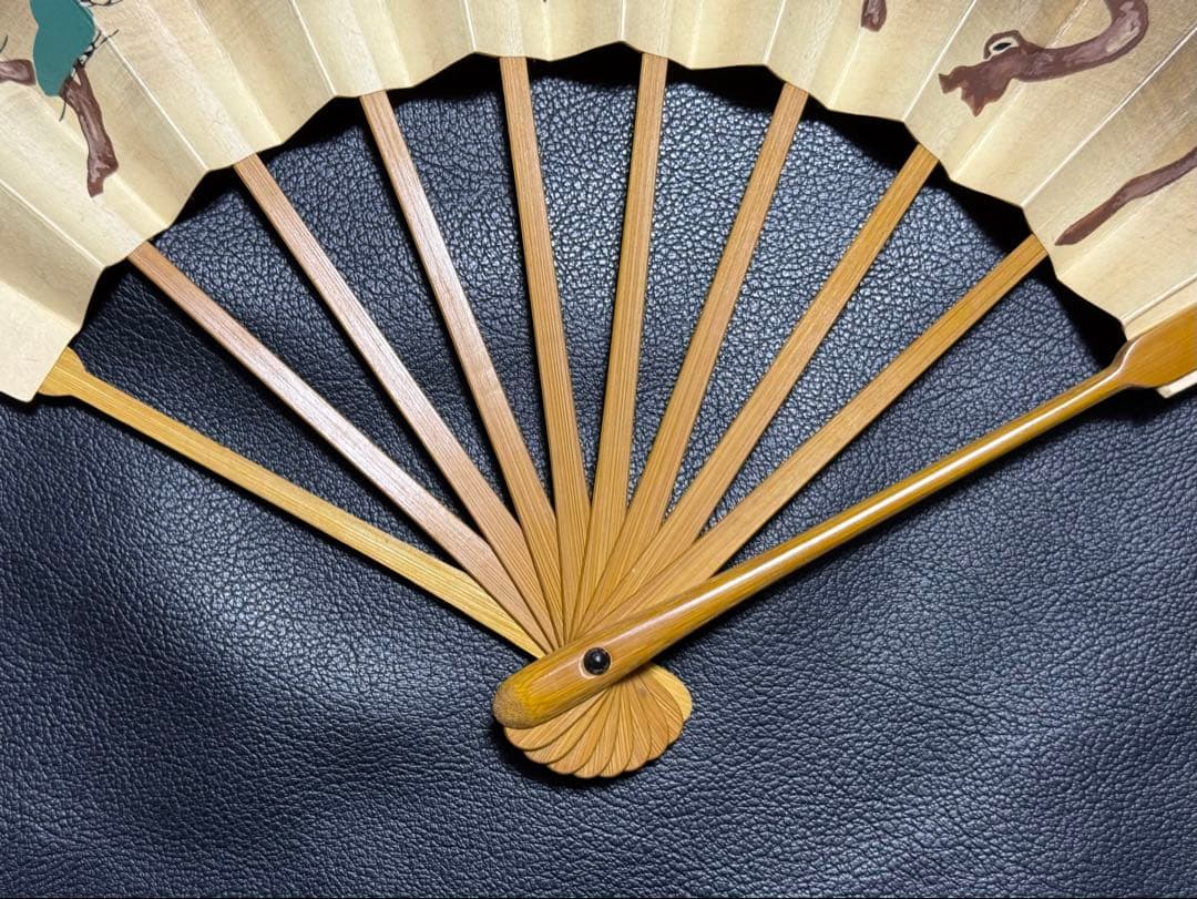 扇子　29cm 金　花篭車　銀　桜　飾り扇　飾舞扇　舞扇子　舞踊　着物　和装