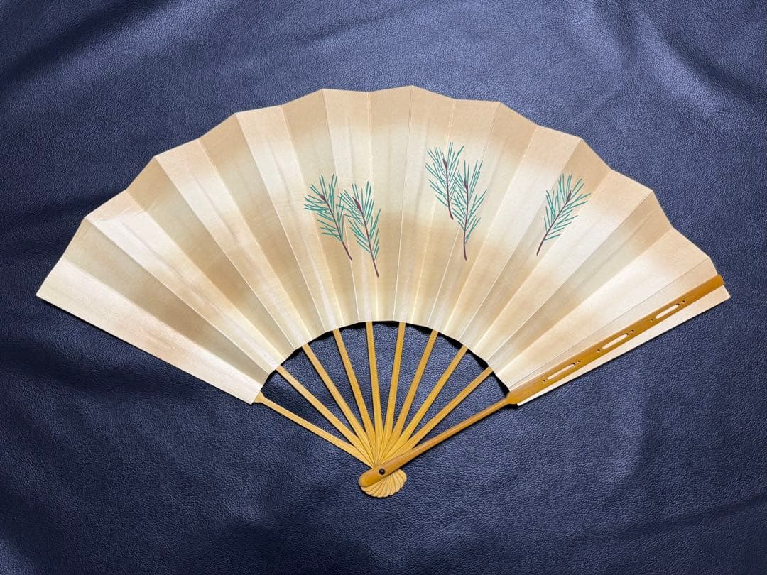 扇子　29cm 金　花篭車　銀　桜　飾り扇　飾舞扇　舞扇子　舞踊　着物　和装
