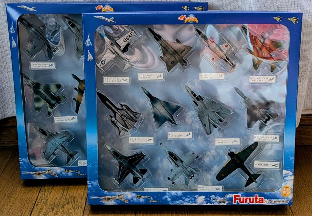 Furuta チョコエッグ戦闘機コレクションボックス　フィギュア22種　希少品