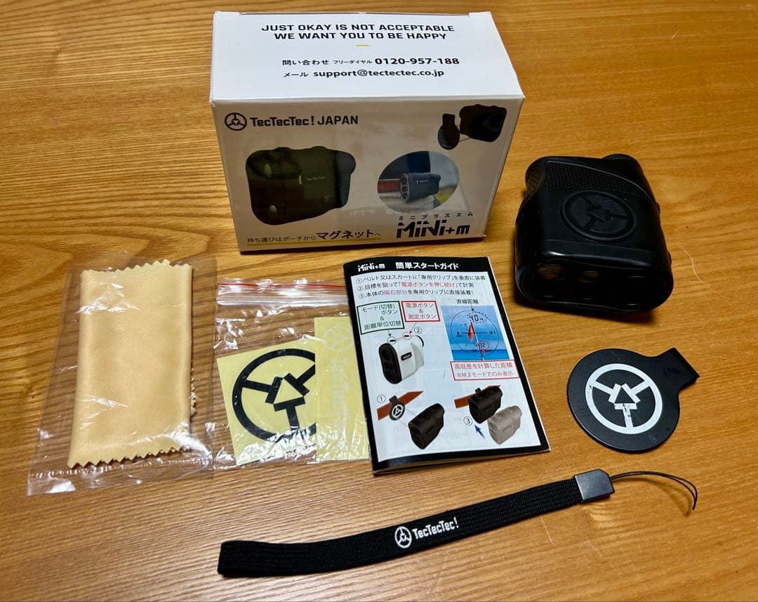 TecTecTec! MINI+m／ゴルフ用距離計 テックテックテック　ブラック