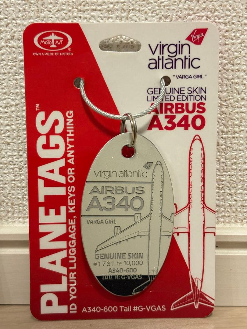 航空機・ヘリコプター PLANETAGS VIRGIN ATLANTIC A340-600