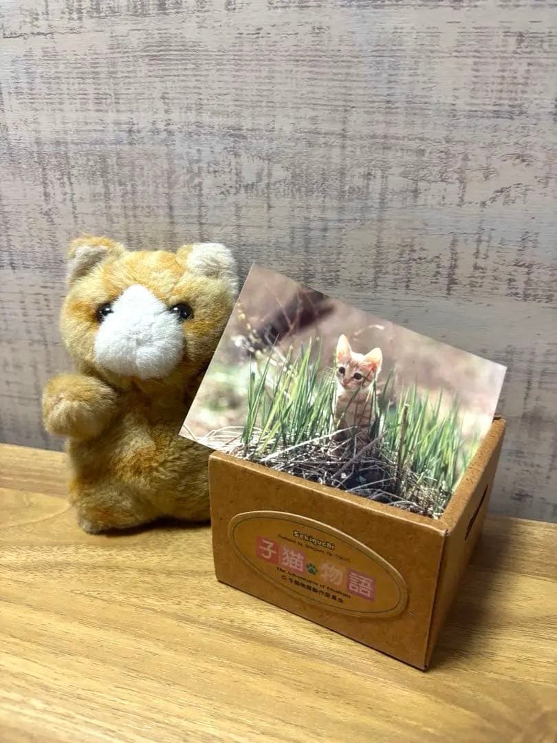 【超レア！！】子猫物語 チャトラン　ぬいぐるみ＆ブロマイドセット　昭和レトロ