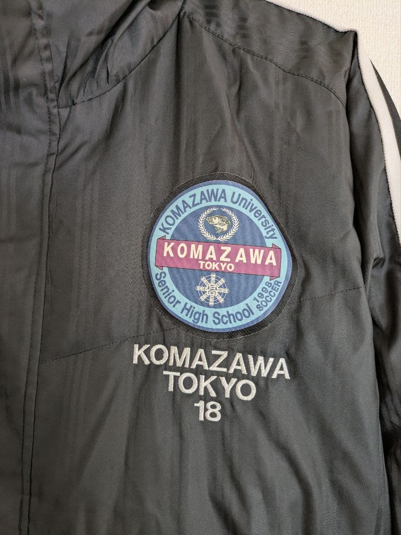 adidasベンチコート(Ｌ)KOMAZAWA UNIVERSITY TOKYO