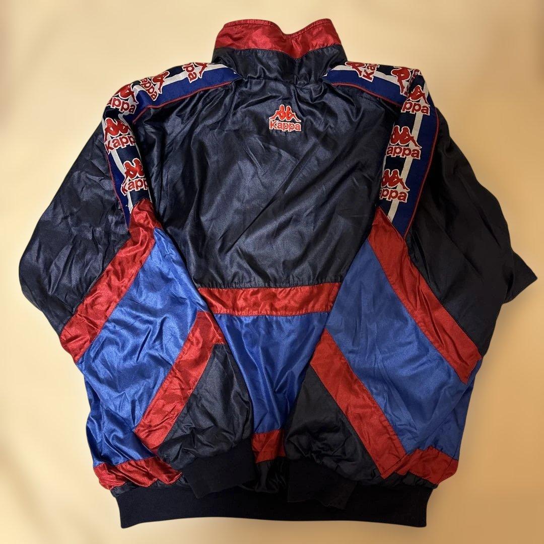 Kappa 90' S ナイロンジャケット　FCバルセロナ チームロゴワッペン付