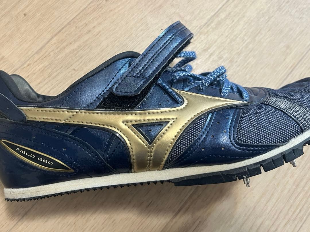Mizuno FIELD GEO スパイクシューズ ネイビー/ゴールド