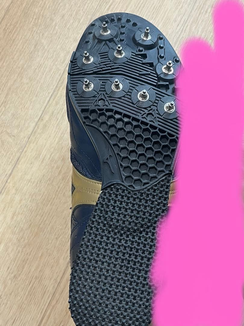 Mizuno FIELD GEO スパイクシューズ ネイビー/ゴールド