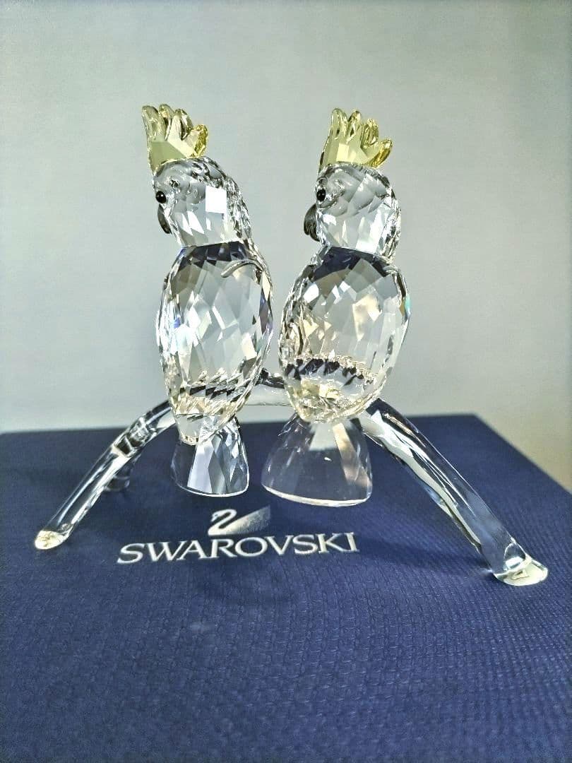 Swarovski 　鳥　オウム　置物