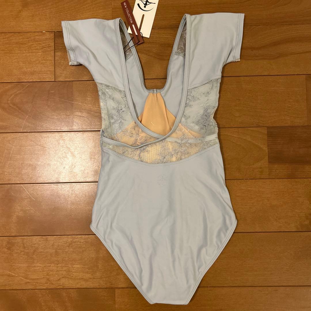 【新品】wear moi ブルーグレー レオタード 130〜140 10/12