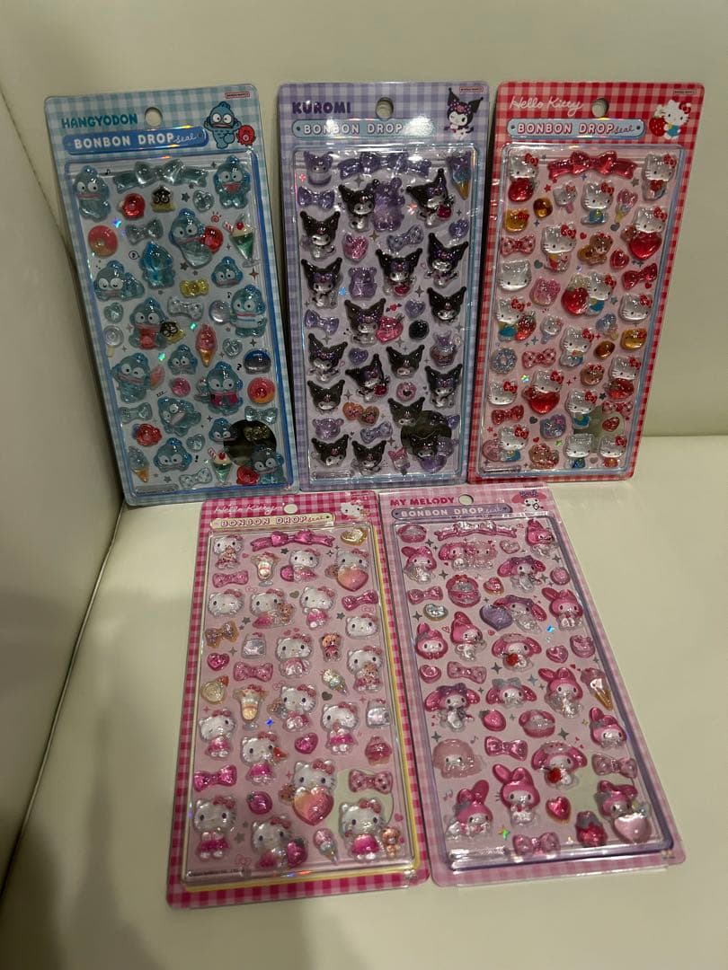 サンリオ ボンボンドロップシール 5シートセット 正規品