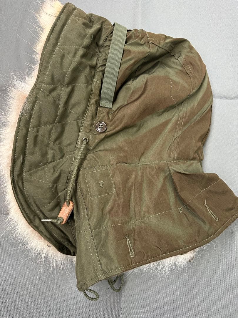 M-51 パーカー用フード　タグ赤　焼け