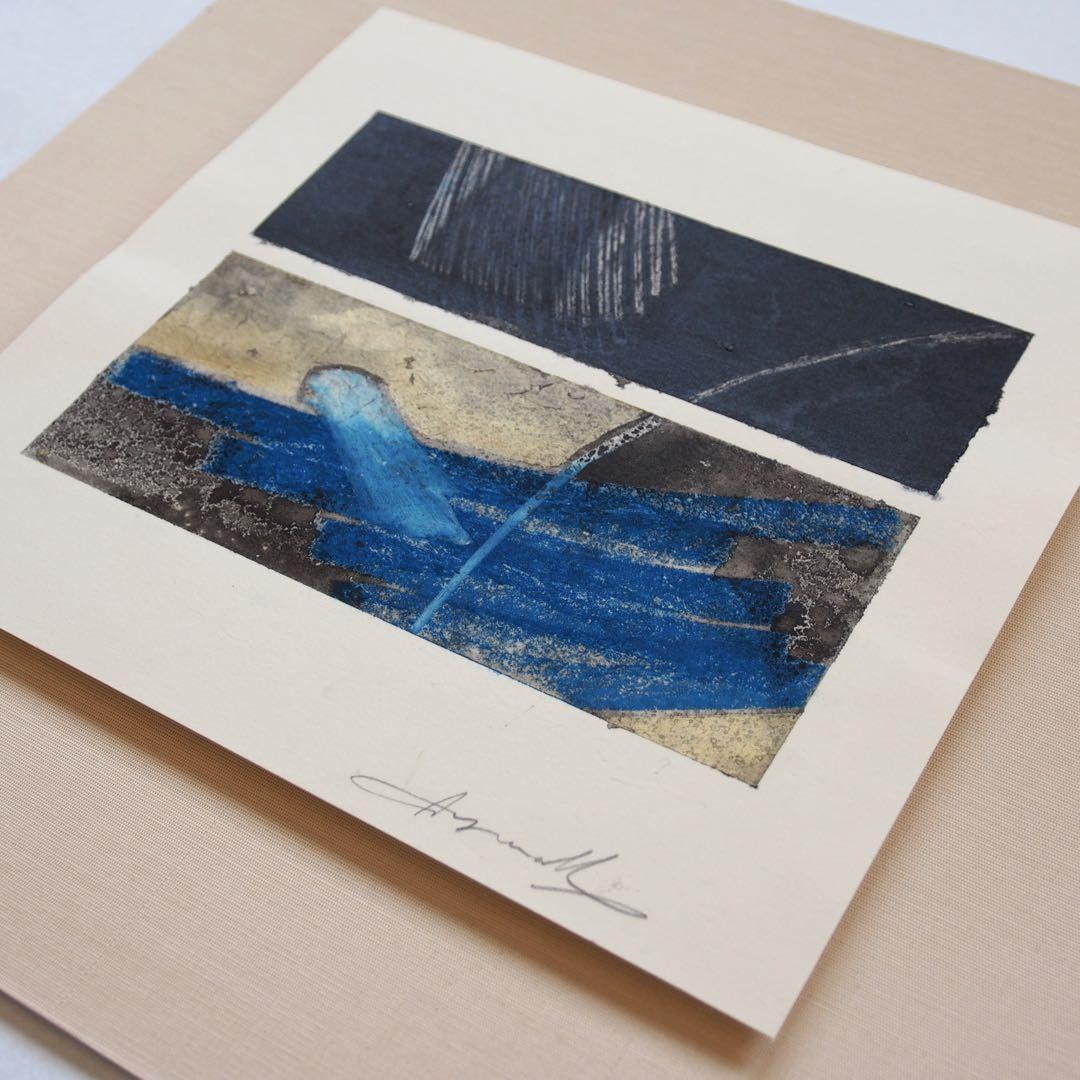 抽象画 アクリル オリジナル 作品 マット付き 絵画 現代アート インテリア