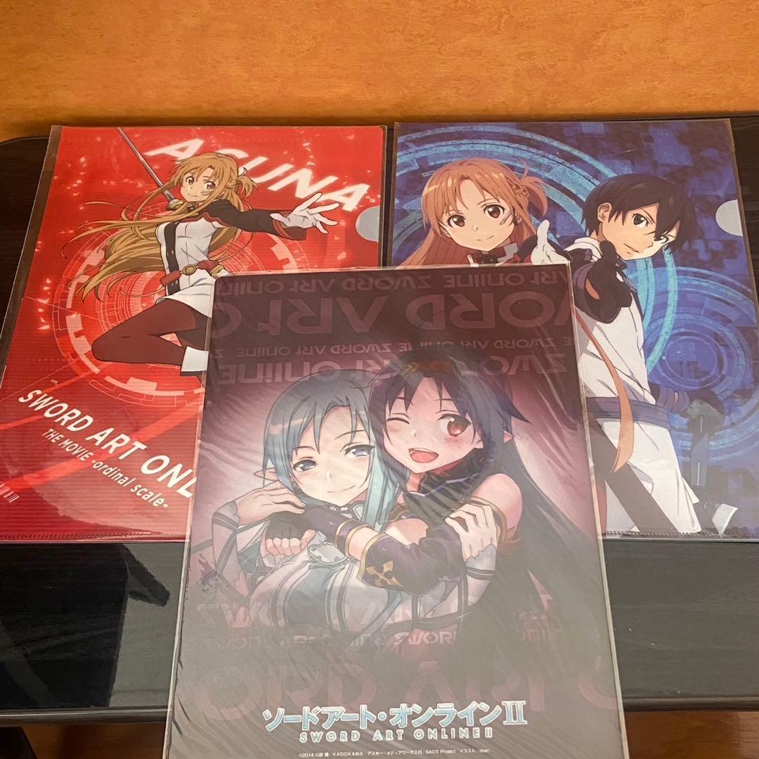 SAO クリアファイル モバイルバッテリー 色紙 ICカード