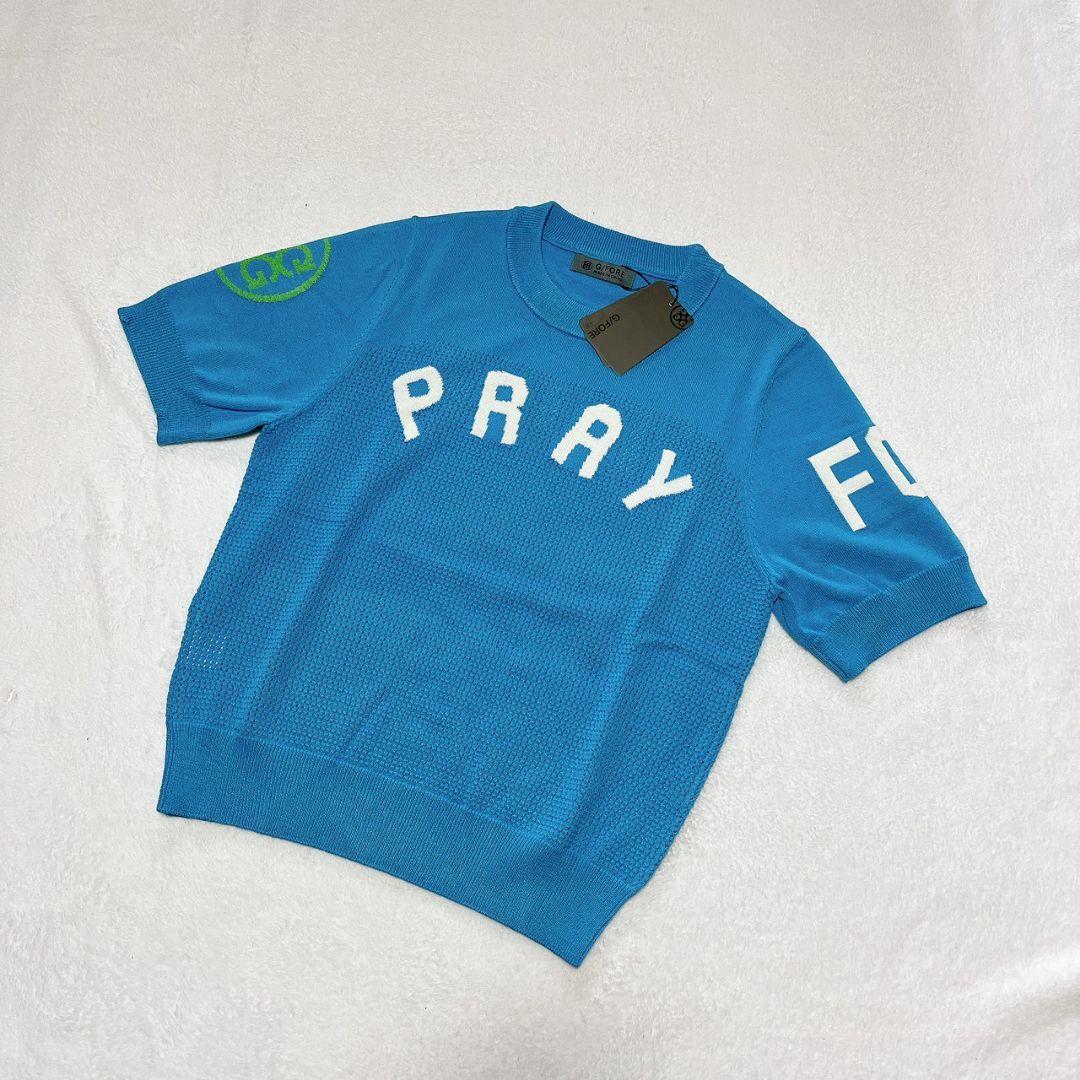 新品　G/FORE　ジーフォア　ゴルフ　半袖トップス　ブルー　M
