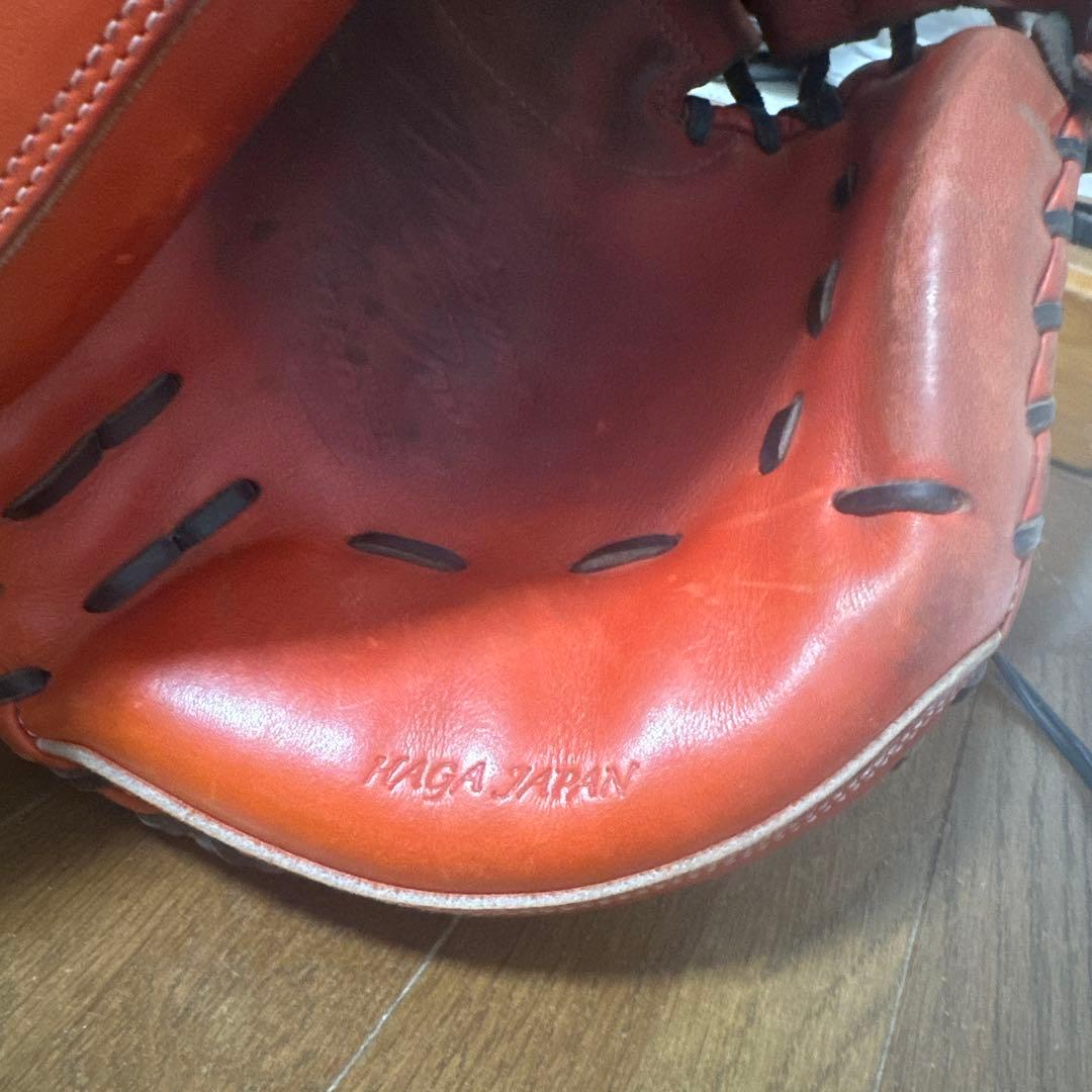 Mizuno 硬式グローブ オレンジ