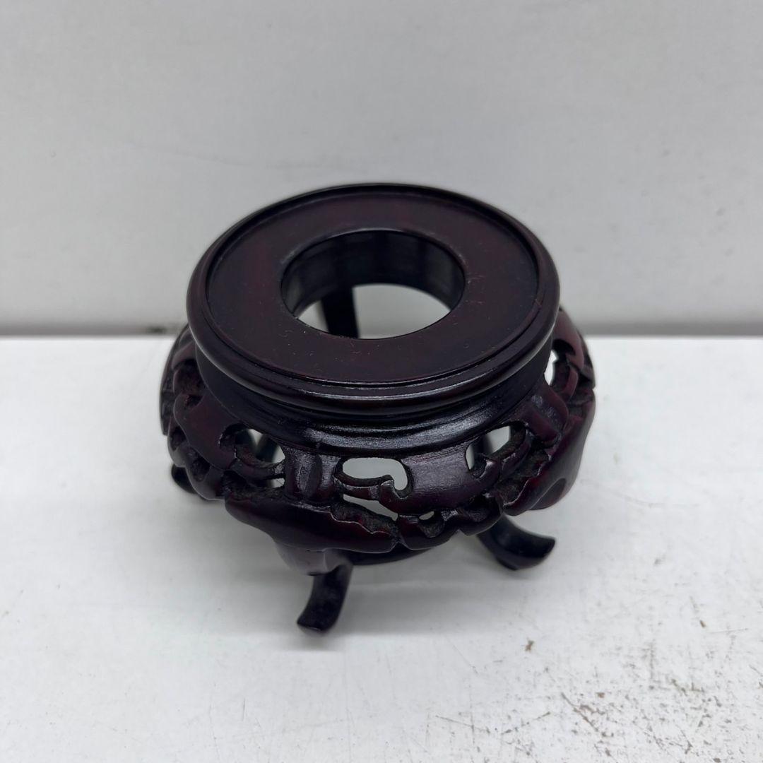 K◇キャッツアイ　丸玉　天然石　ハニー　猫目石1.500g　台座付き